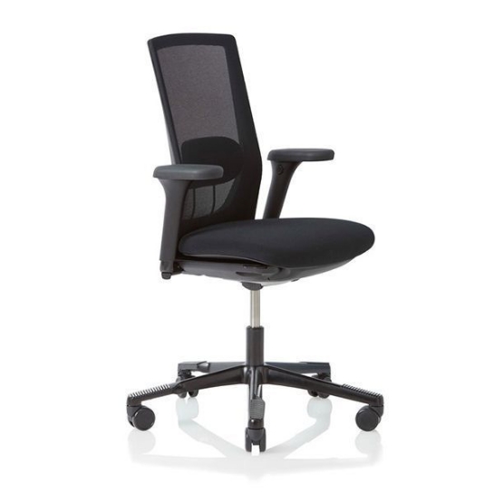 HAG Futu Mesh 3D ergonomische bureaustoel zwart
